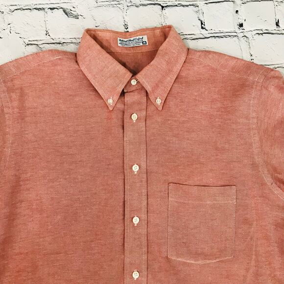 Red Men's Button Down Shirt - Picture 6 of 9